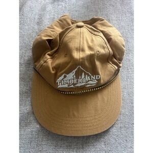 Timberland Embroidered Logo Baseball Cap, Wheat /Brown Adjustable Hat Sz O/S H2